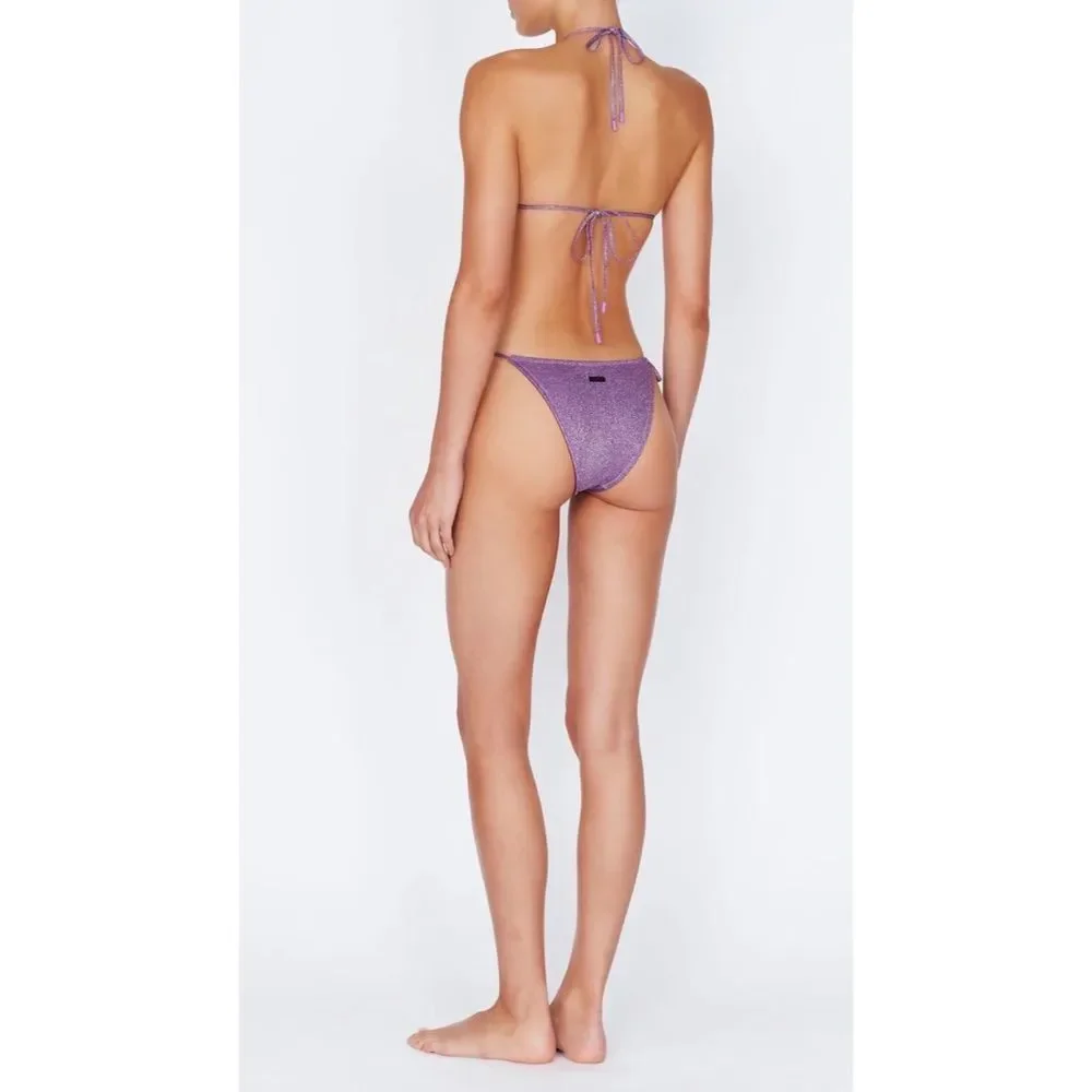 triangl swimwear Shimmery Purple Triangle Bikini